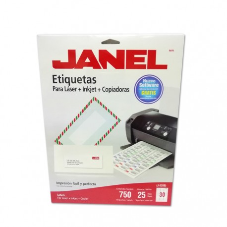 ETIQUETAS BLANCAS PARA LASER JANEL