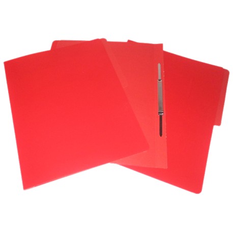 FOLDER CON BROCHE 8 CMS TAMAÑO CARTA ROJO