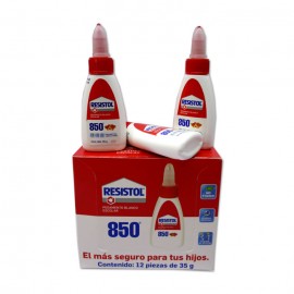 PEGAMENTO LIQUIDO BLANCO ESCOLAR RESISTOL 850 35 GRAMOS