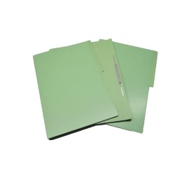 FOLDER CON BROCHE 8 CENTIMETROS TAMAÑO OFICIO VERDE CLARO