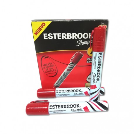 MARCADOR PERMANENTE ROJO ESTERBROOK