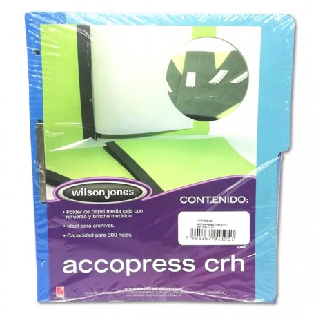 FOLDER CON BROCHE 8 CMS TAMAÑO CARTA CON REFUERZO AZUL CLARO
