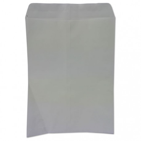 SOBRE BOLSA SOLAPA ENGOMADA BLANCO CARTA