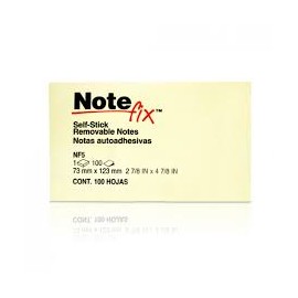 NOTAS ADHESIVAS 3X5 AMARILLO NOTE FIX
