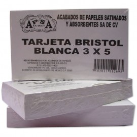 TARJETA BLANCA APSA 3 X 5