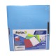 FOLDER CON BROCHE 8 CMS TAMAÑO CARTA AZUL CLARO