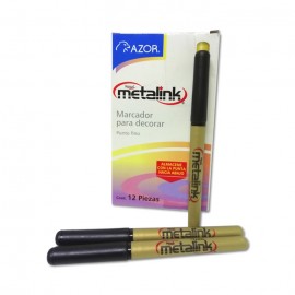 MARCADOR AZOR PARA DECORAR COLOR DORADO