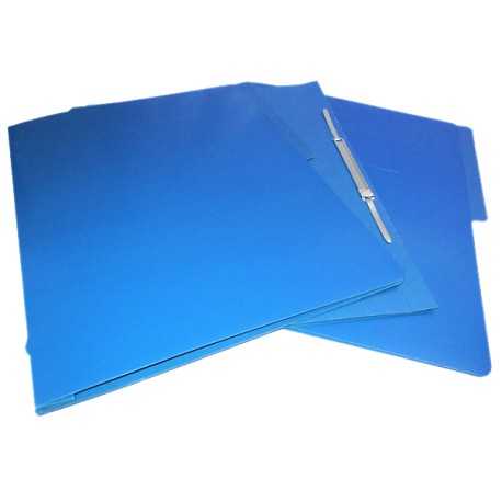 FOLDER CON BROCHE 8 CMS TAMAÑO CARTA AZUL OSCURO