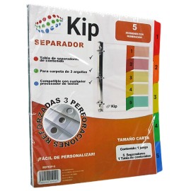 SEPARADOR KIP 5 DIVISIONES