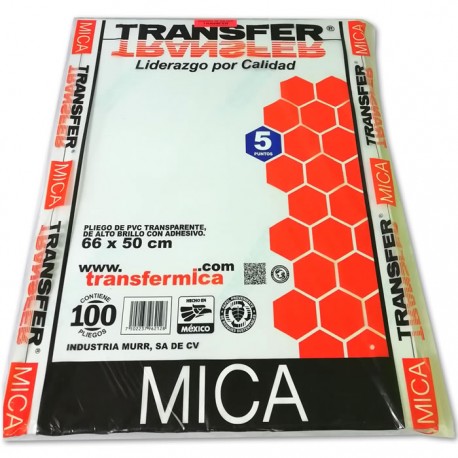 MICA ADHERIBLE TRANSFER DE 5 PUNTOS