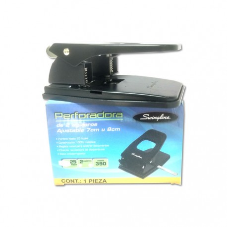 PERFORADORA DOBLE METALICA SWINGLINE