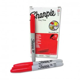 MARCADOR PERMANENTE FINO ROJO SHARPIE