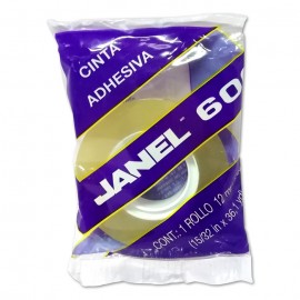 CINTA ADHESIVA JANEL 600 MEDIDA 12 MM X 33 MTS