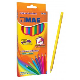 LAPICES DE COLORES MAE CON 12 COLORES