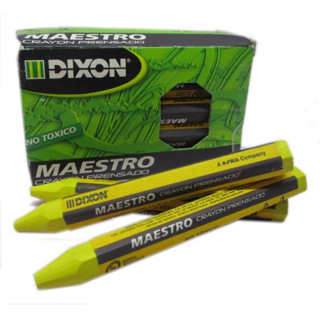 CRAYON MAESTRO PRENSADO AMARILLO DIXON