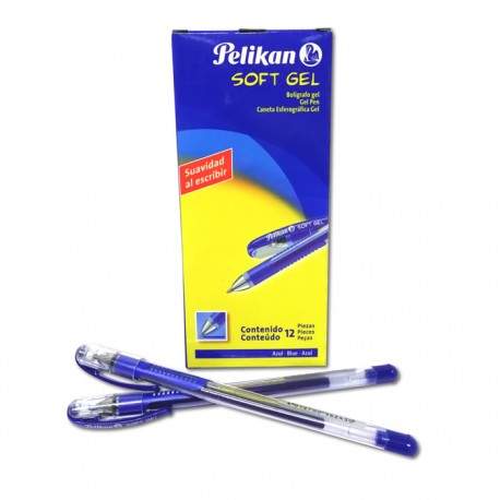 BOLIGRAFO SOFT GEL AZUL PELIKAN