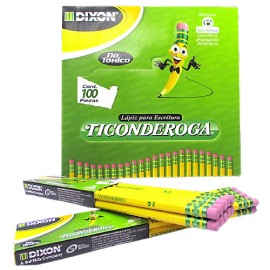 LAPIZ DE GRAFITO HEXAGONAL TICONDEROGA DIXON