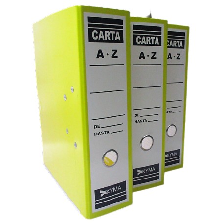 REGISTRADOR KYMA TAMAÑO CARTA COLOR AMARILLO
