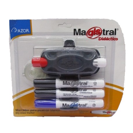 MARCADOR PARA PIZARRON MAGISTRAL DIDACTICO CON BORRADOR