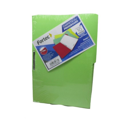 FOLDER CON BROCHE 8 CMS TAMAÑO OFICIO VERDE CLARO