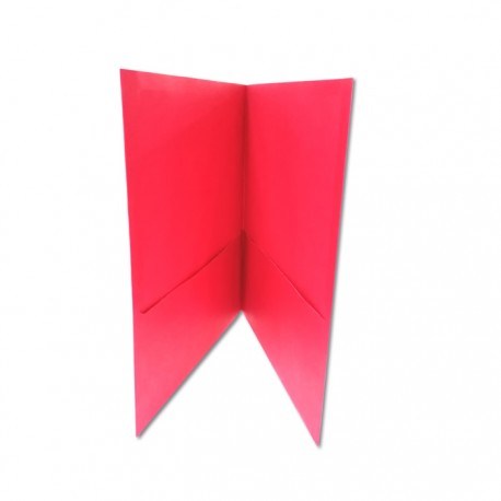 FOLDER TAMAÑO CARTA DOBLE SOLAPA COLOR ROJO