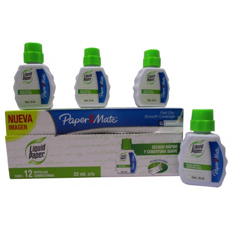 CORRECTOR LIQUIDO LIQUID PAPER MATE DE 22 ML