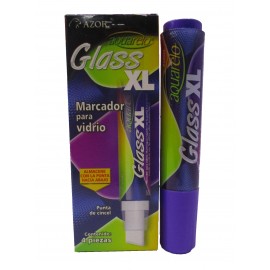 MARCADOR PARA VIDRIO AQUARELO GLASS XL DE AZOR COLOR VIOLETA