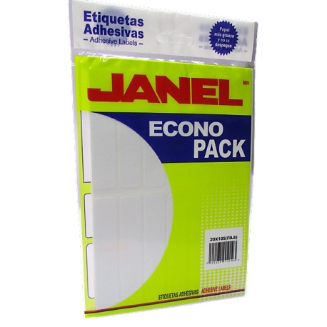 ETIQUETAS BLANCAS ECONOPACK No 20 JANEL