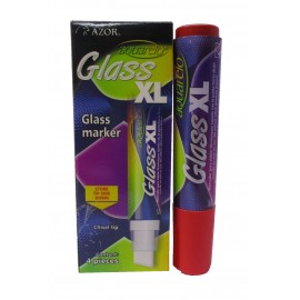 MARCADOR PARA VIDRIO AQUARELO GLASS XL DE AZOR COLOR ROJO