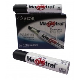 MARCADOR PARA PIZARRON MAGISTRAL ALUMINIO NEGRO