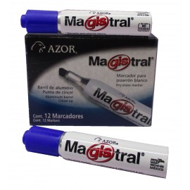 MARCADOR PARA PIZARRON MAGISTRAL ALUMINIO AZUL