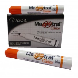 MARCADOR PARA PIZARRON MAGISTRAL CLASICO NARANJA