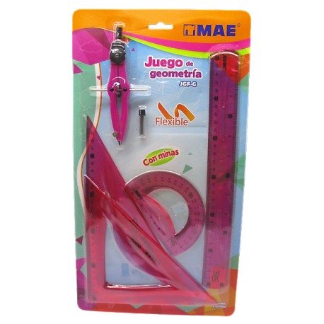 JUEGO DE GEOMETRIA MAE FLEXIBLE GRANDE