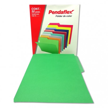 FOLDER TAMAÑO CARTA COLOR BITONO VERDE