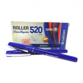 BOLIGRAFO ROLLER TINTA LIQUIDA AZUL SABONIS