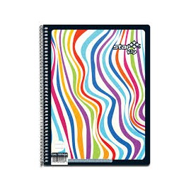 CUADERNO PROFESIONAL ESPIRAL BLANCO 100 HOJAS ESTRELLA STAR KID