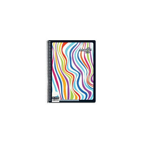 CUADERNO PROFESIONAL ESPIRAL BLANCO 100 HOJAS ESTRELLA STAR KID