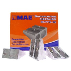 SACAPUNTAS DOBLE METALICO MAE