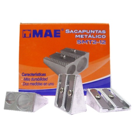 SACAPUNTAS DOBLE METALICO MAE