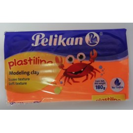 BARRA DE PLASTILINA NARANJA PELIKAN