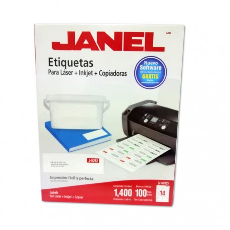 ETIQUETAS BLANCAS PARA LASER JANEL