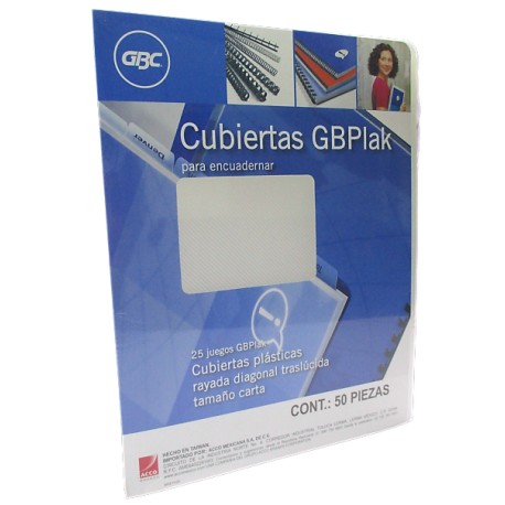 CUBIERTA PLASTICA CARTA GBPLAK RAYADO CRISTAL