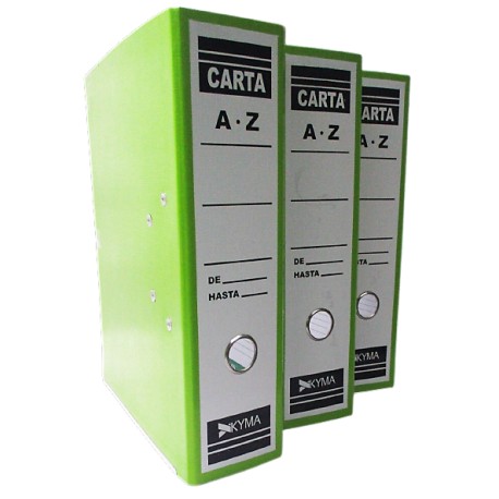 REGISTRADOR KYMA TAMAÑO CARTA COLOR VERDE