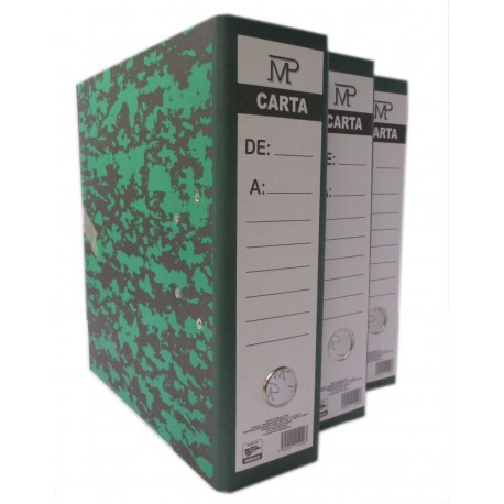 REGISTRADOR JYL TAMAÑO CARTA COLOR VERDE MARMOLEADO