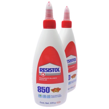 PEGAMENTO LIQUIDO BLANCO ESCOLAR RESISTOL 850 225 GRAMOS