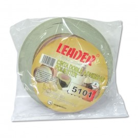 CINTA ADHESIVA DOBLE CARA LEADER MODELO 5101 24 MM X 33 MTS