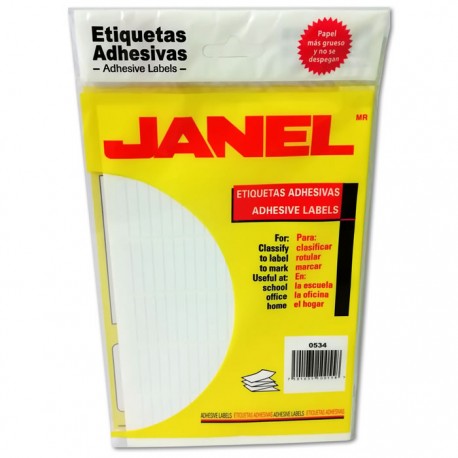 ETIQUETAS BLANCAS No 21 JANEL
