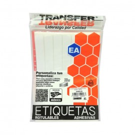 ETIQUETAS BLANCAS TRANSFER