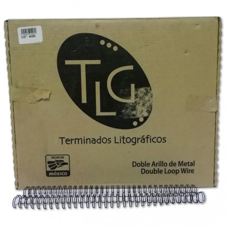 ARILLO METALICO NEGRO 1/2 TLG CON 75 PZAS.