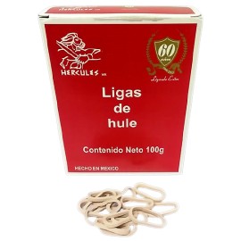 LIGA DE HULE NATURAL No 10 HERCULES EN CAJA